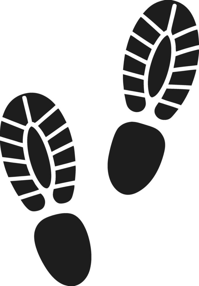 Bootprint Silhouette Illustration vector