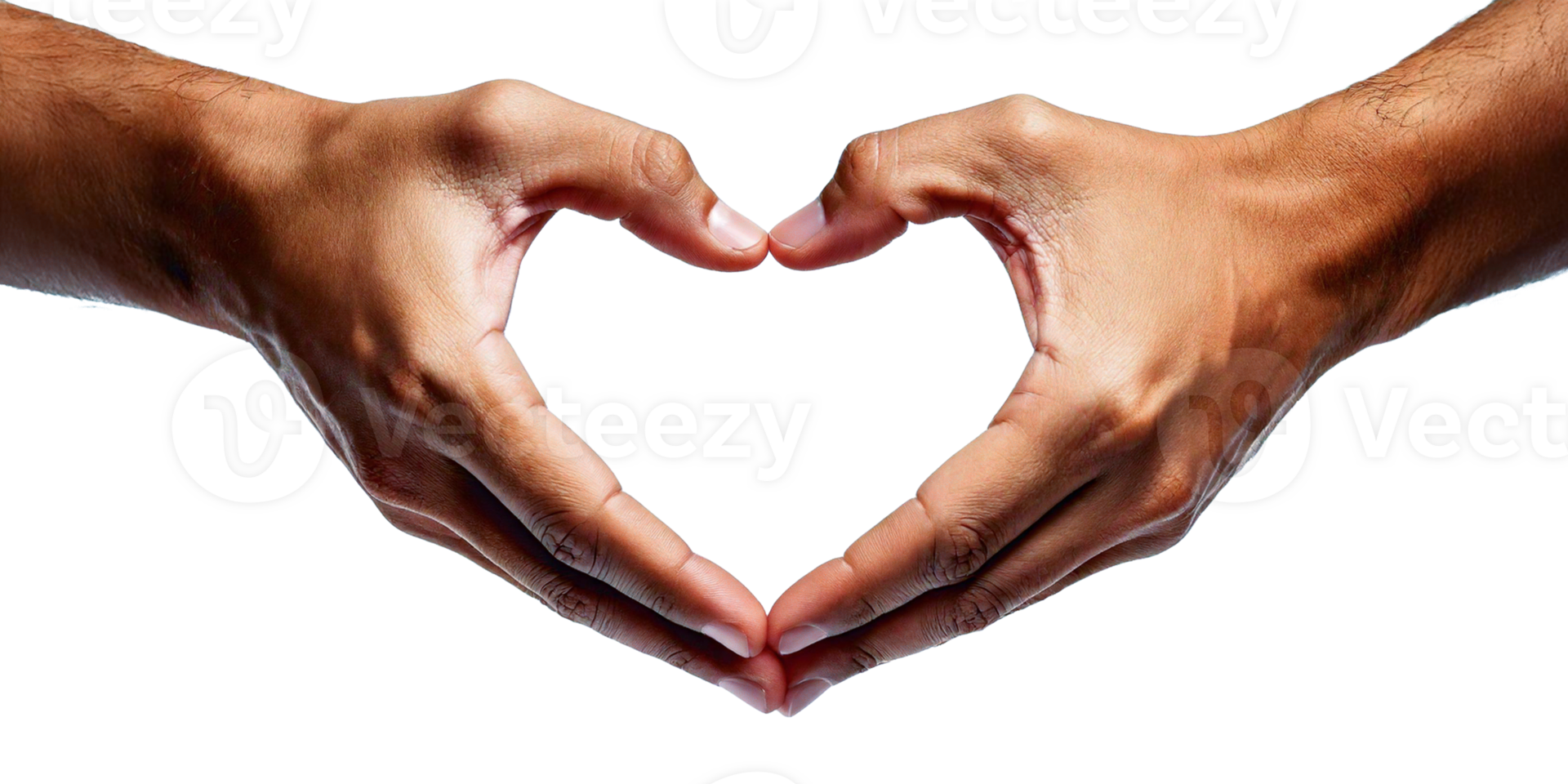 hands making a heart shape with their hands png