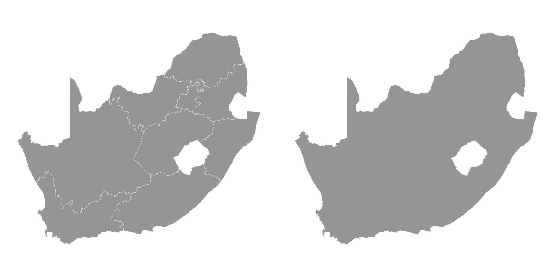 South Africa map. illustration. vector