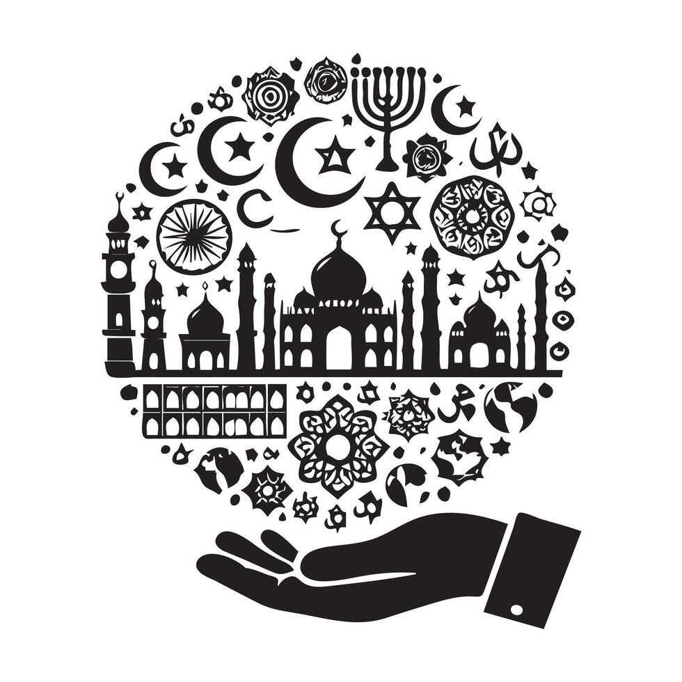 World Religion Day vectors