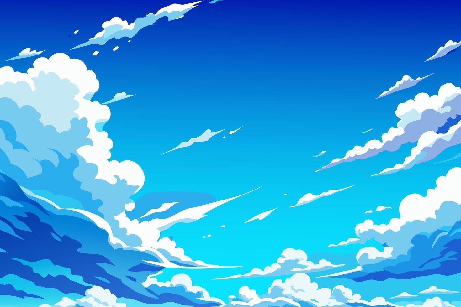 Pastel Horizons Clouds Touching the Sun vector