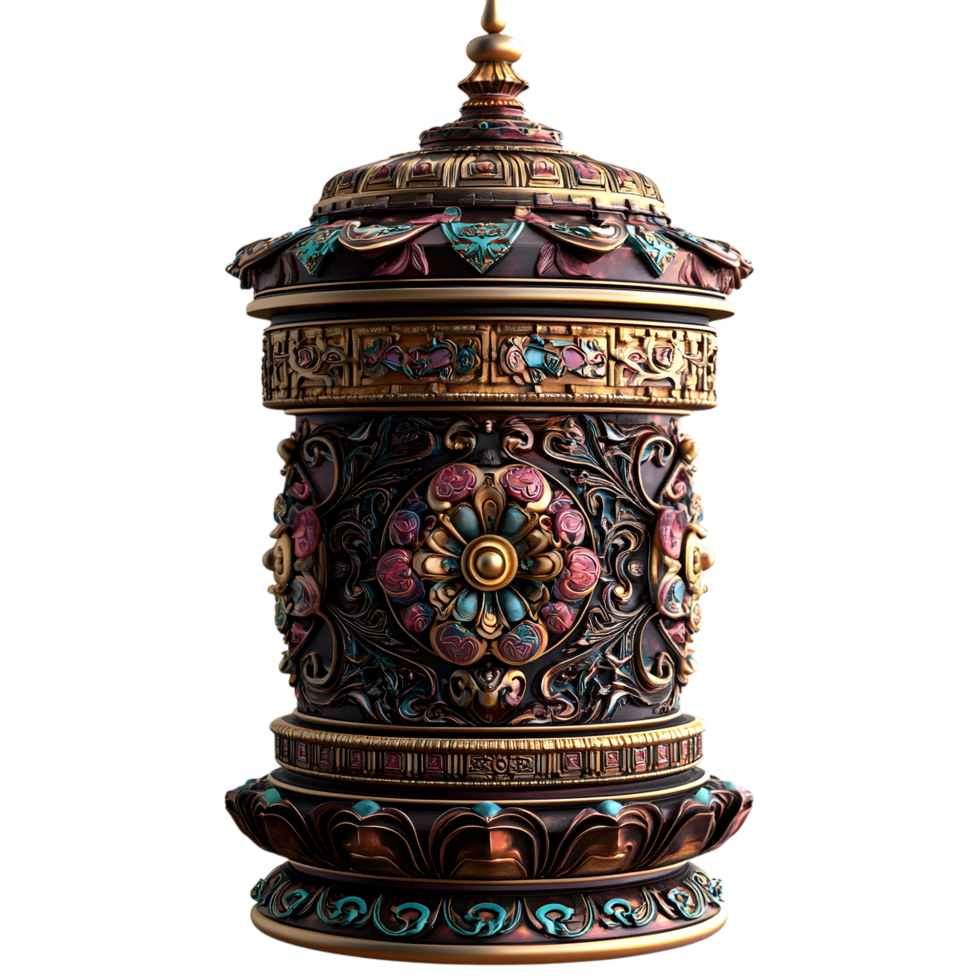 Ornate Festive Trinket Jar png