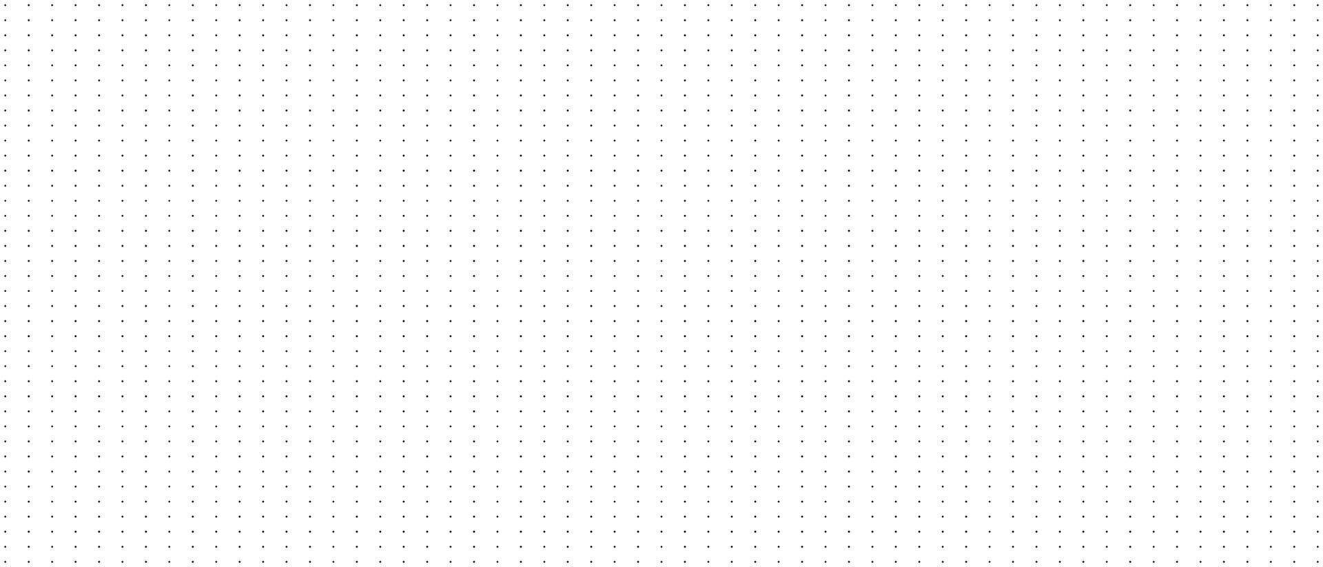 Bullet journal pattern texture. Dotted squared grid graph paper background template for notebook. vector