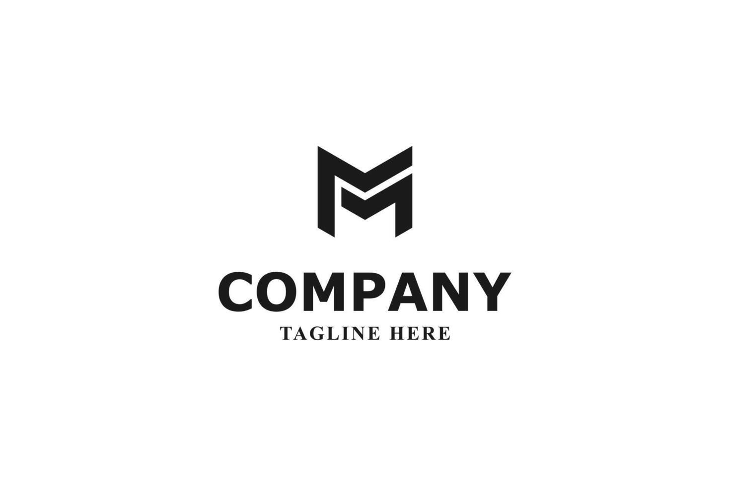 modern letter m logo design vector