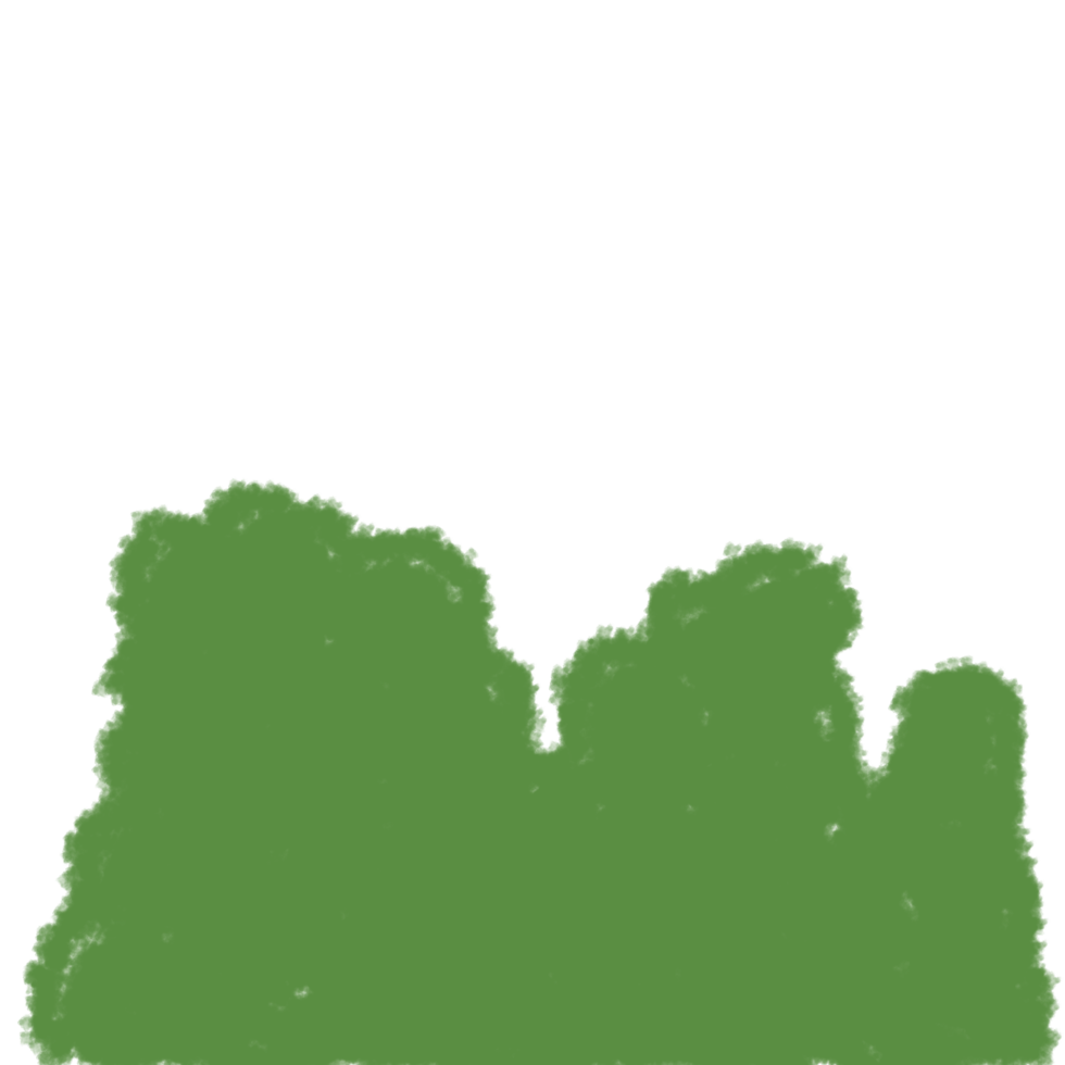 green trees on transparent background png
