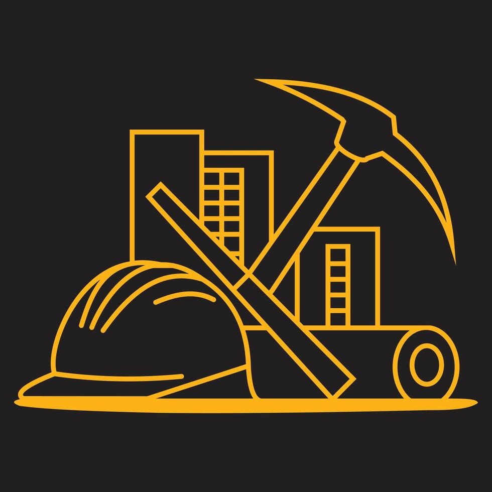 Construction logo design vector