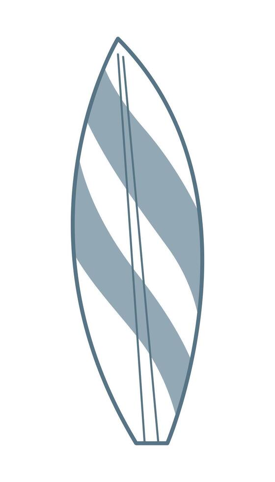 Doodle surfboard color. Clip art for your projects. vector