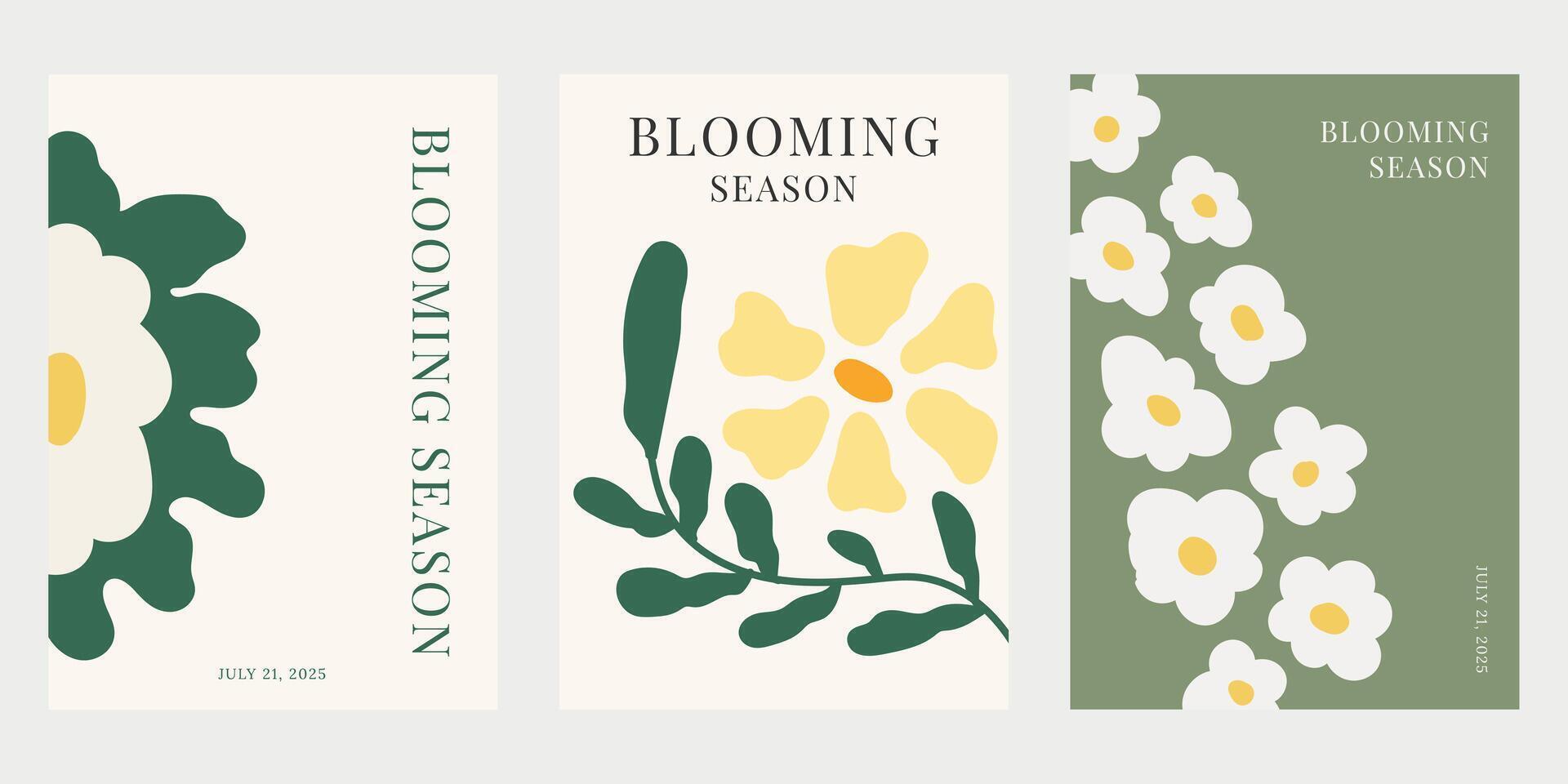 Event poster design. Flower poster. Modern flower illustration for poster, banner, festival poster, cover, background and media design. vector