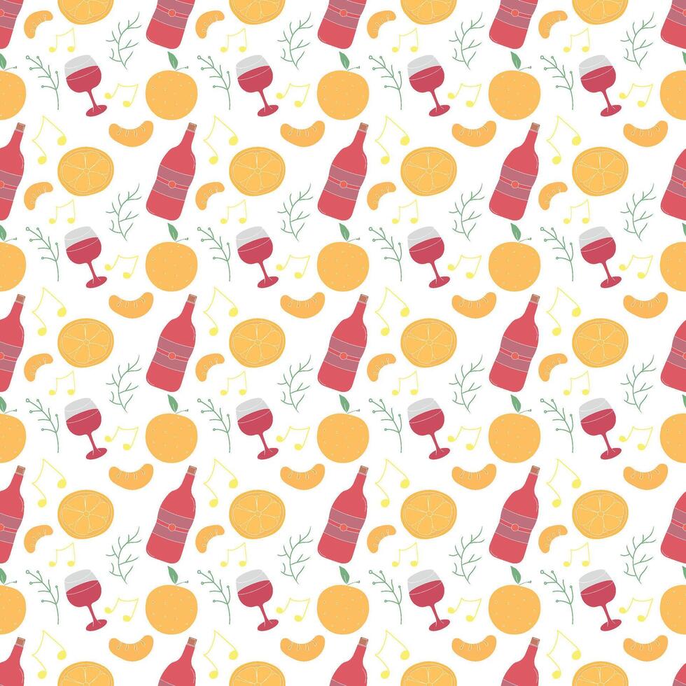 Seamless christmas pattern. New year background vector