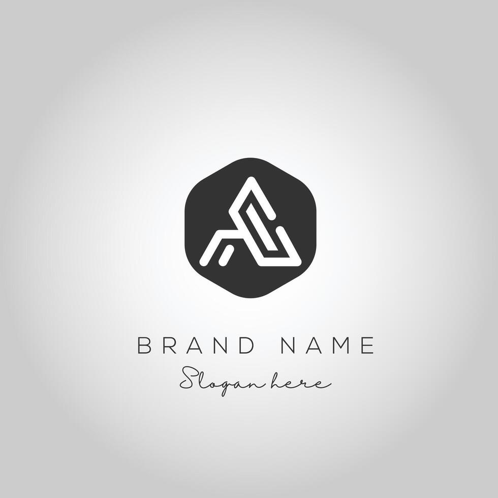 Professional Innovative Initial AC logo and CA logo. Letter AC CA Minimal elegant Monogram. Premium Business Artistic Alphabet symbol and sign Premium Design vector