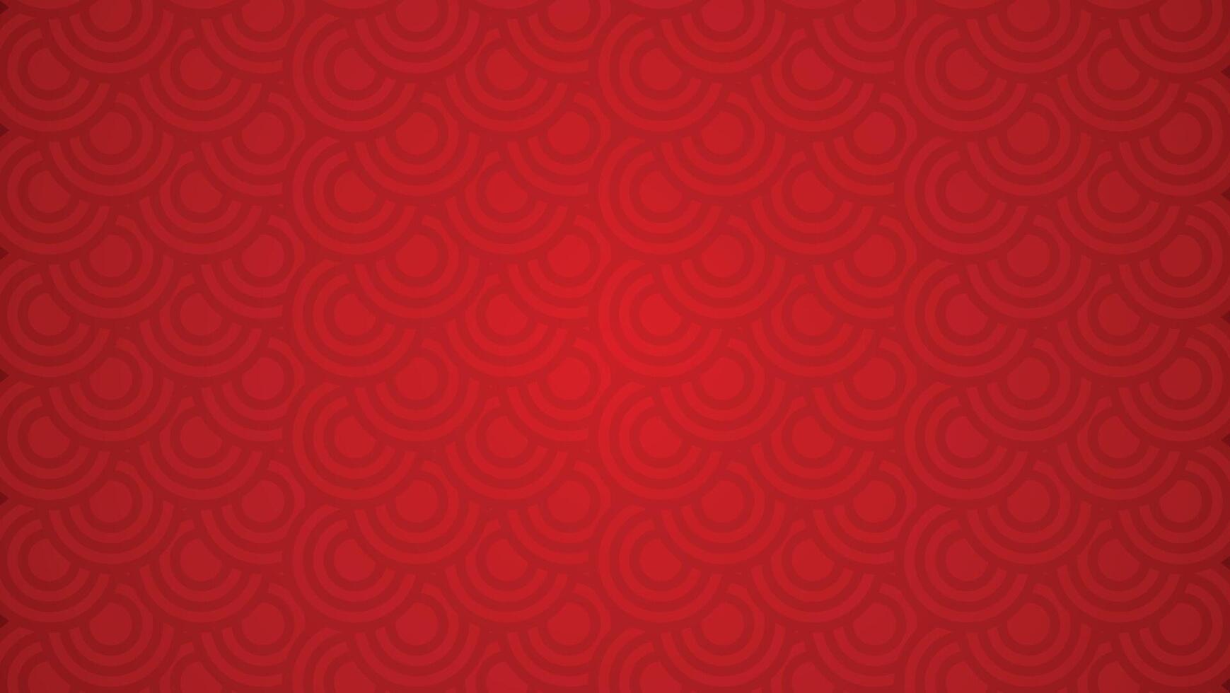 Circular Pattern Decorative Red Background vector