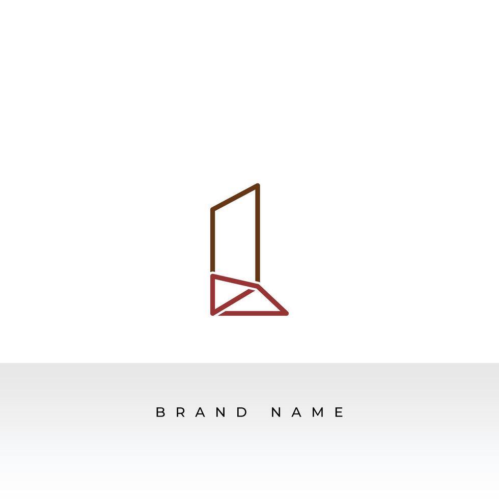 L letter logo combine with letter L logo template design vector