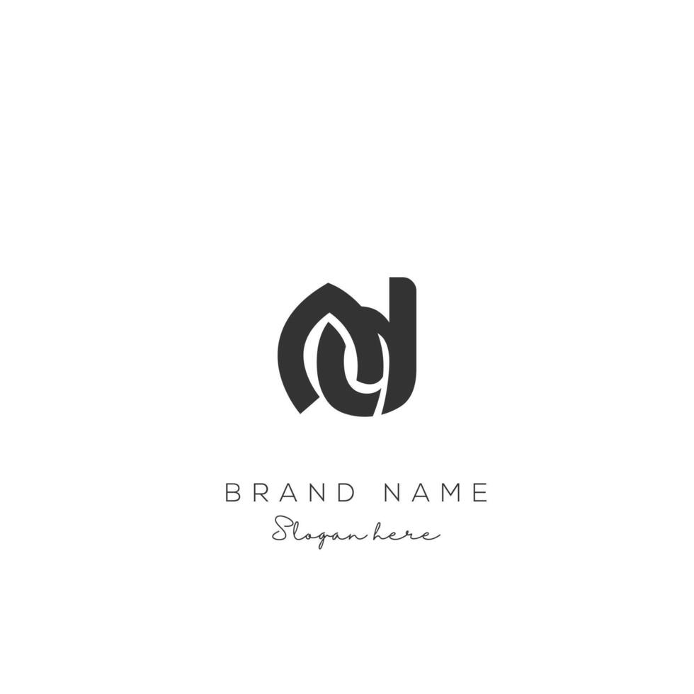 Initial letter AD logo design templates vector