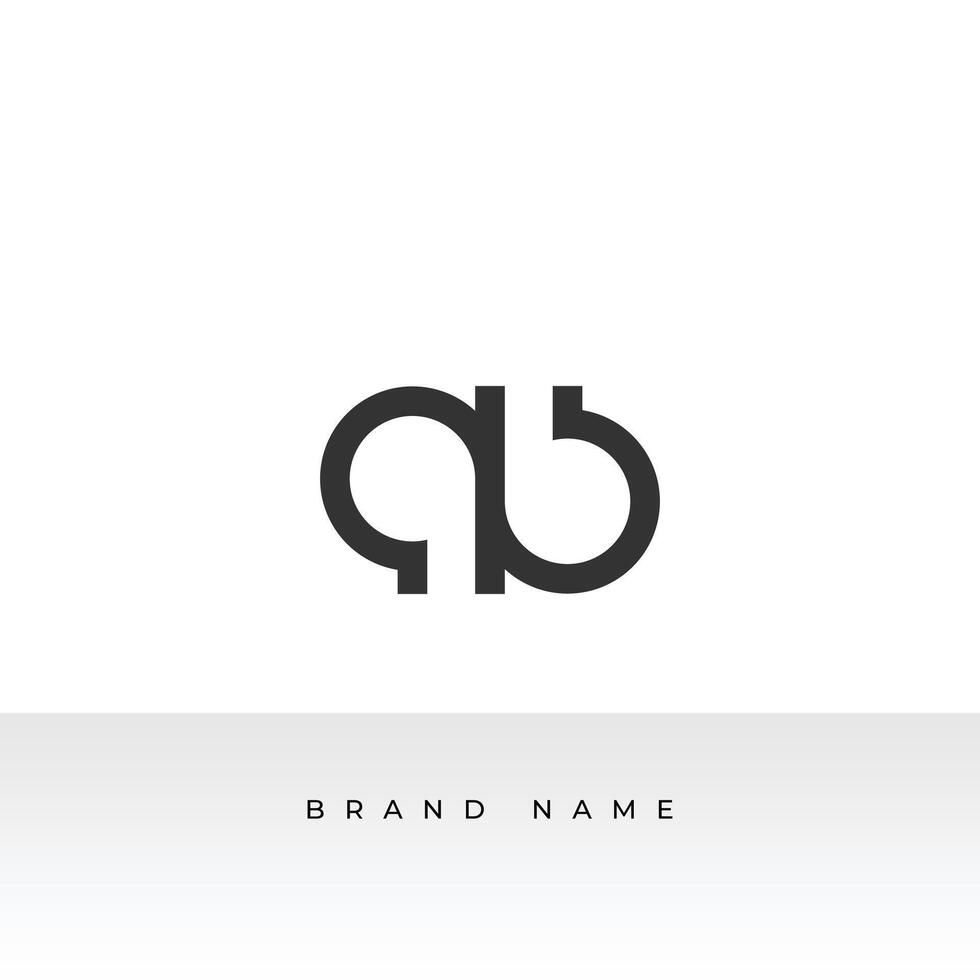 AB logo design icon AB template with white background vector