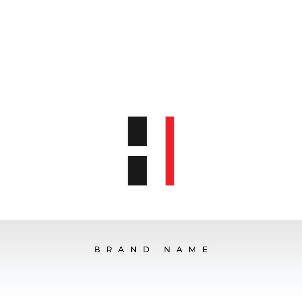 H Logo Style isolated on Dual Background. Usable for Real Estate, Construction, Architecture and Building Logos. Flat Logo Design Template vector