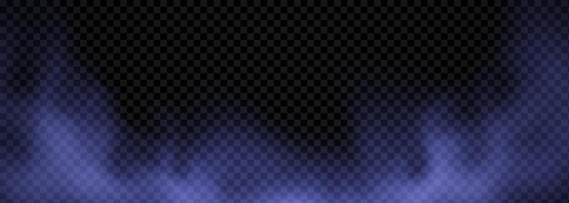 A blue flame on a black background vector