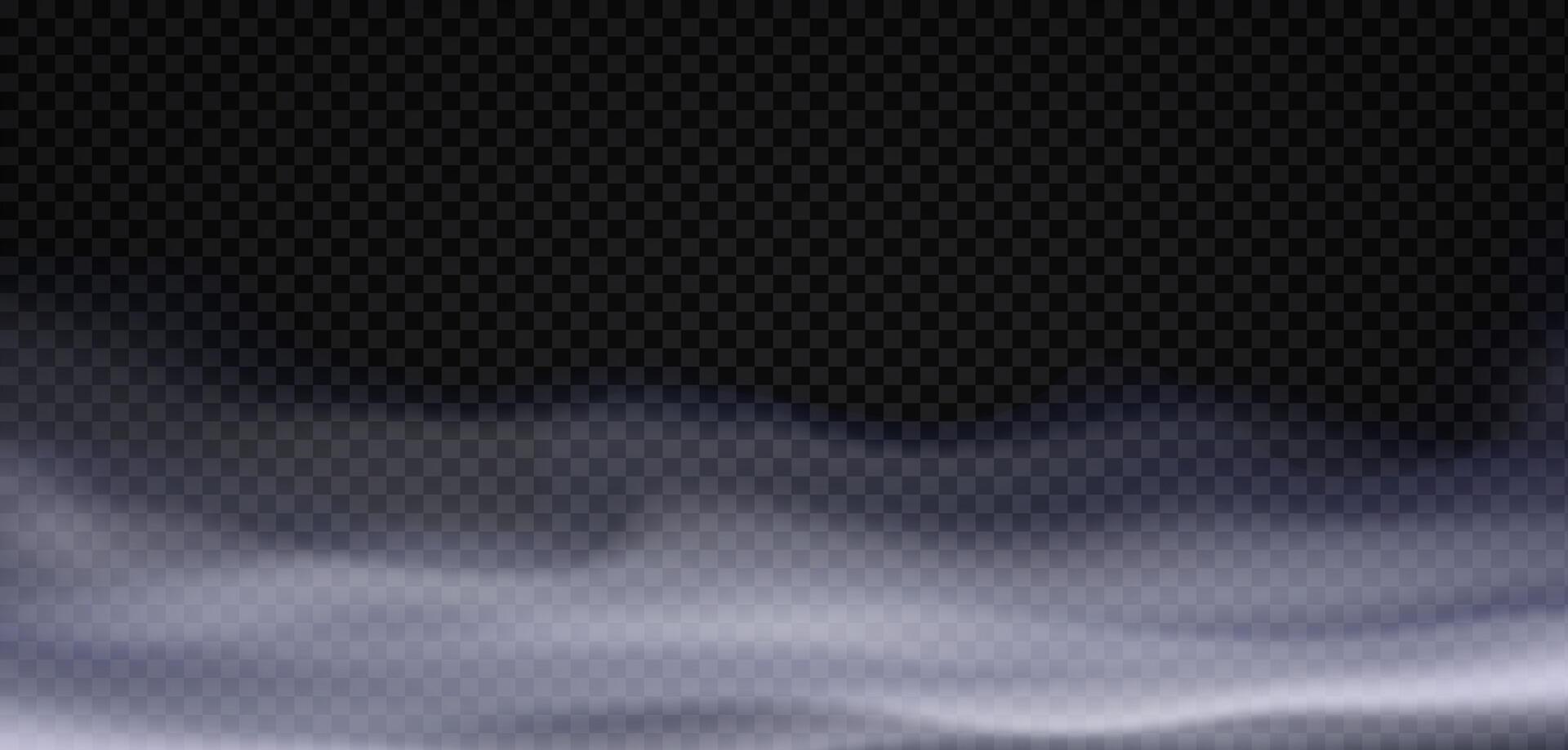 Smoke on a black background vector