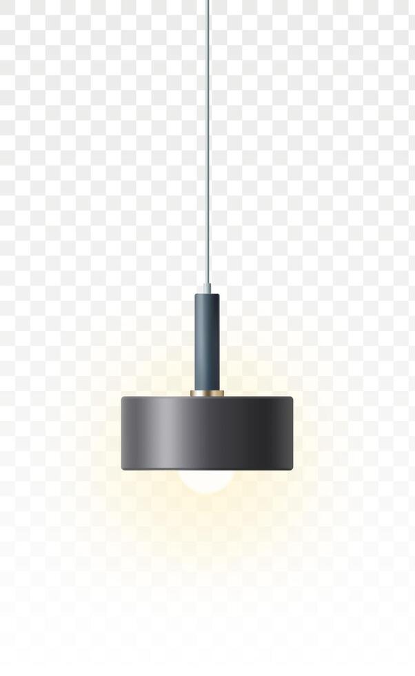 Modern lamp hanging on a white background vector
