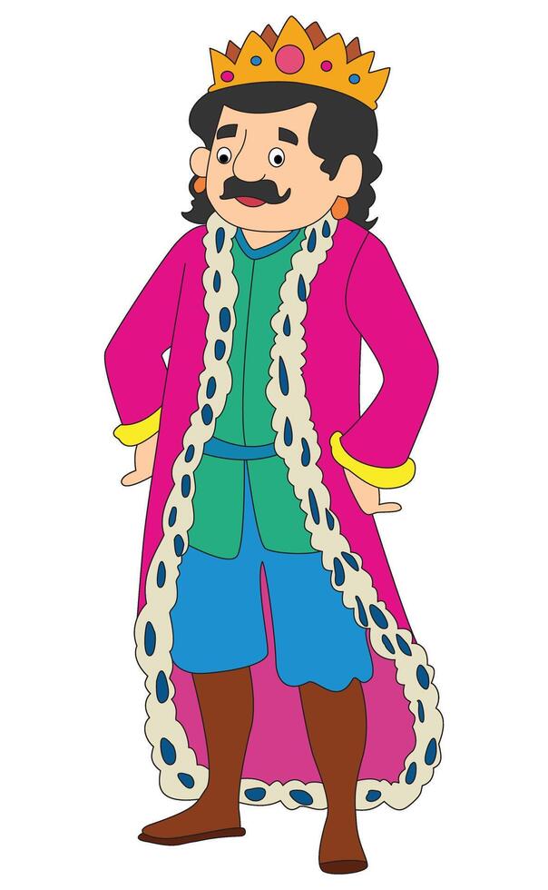 Raja standing with hand on waist vector