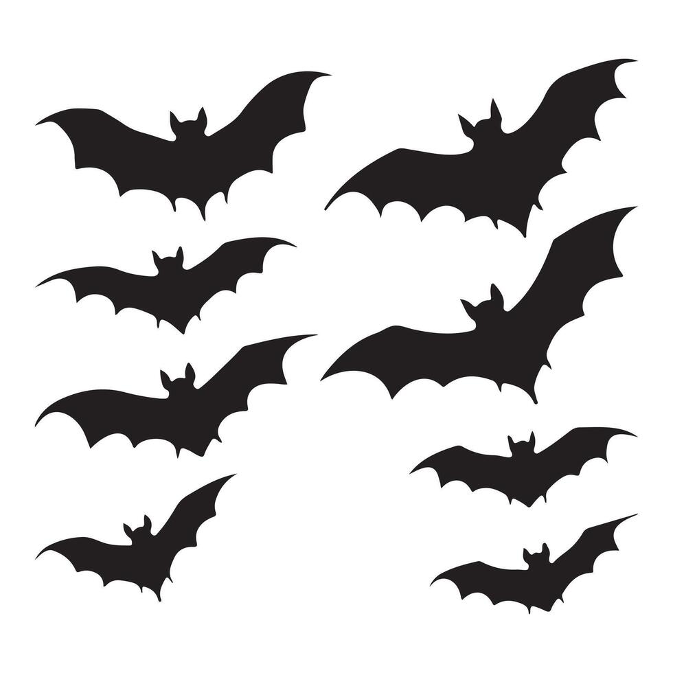 Minimalist Bat Outline Drawing on White Background vector
