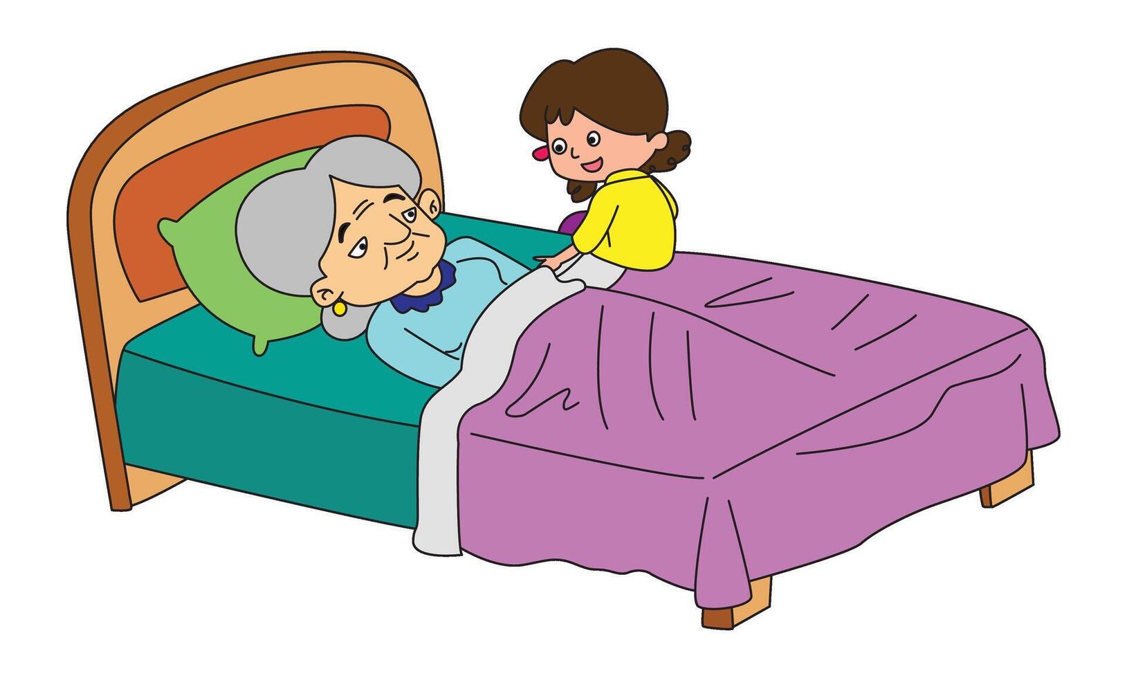 Elderly a smile elderly vectors and illustrations