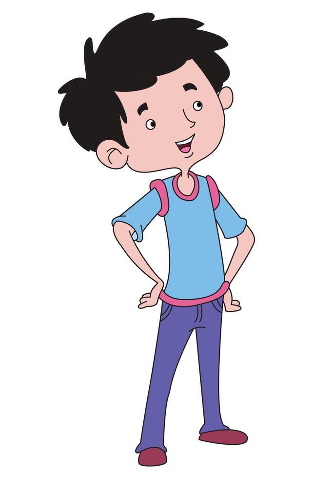 Little boy illustration vector
