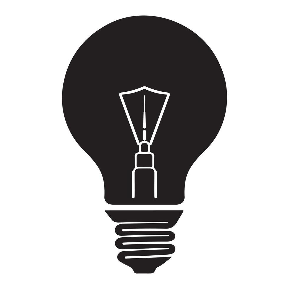 Creative Bulb Icon Artwork Design vector
