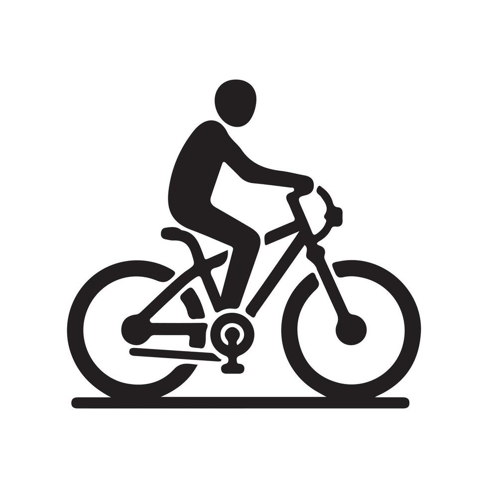 Bike Riding Icon Artwork vector