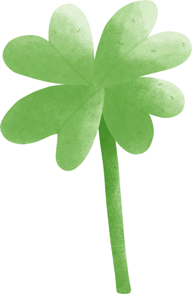a green four leaf clover on a transparent background png
