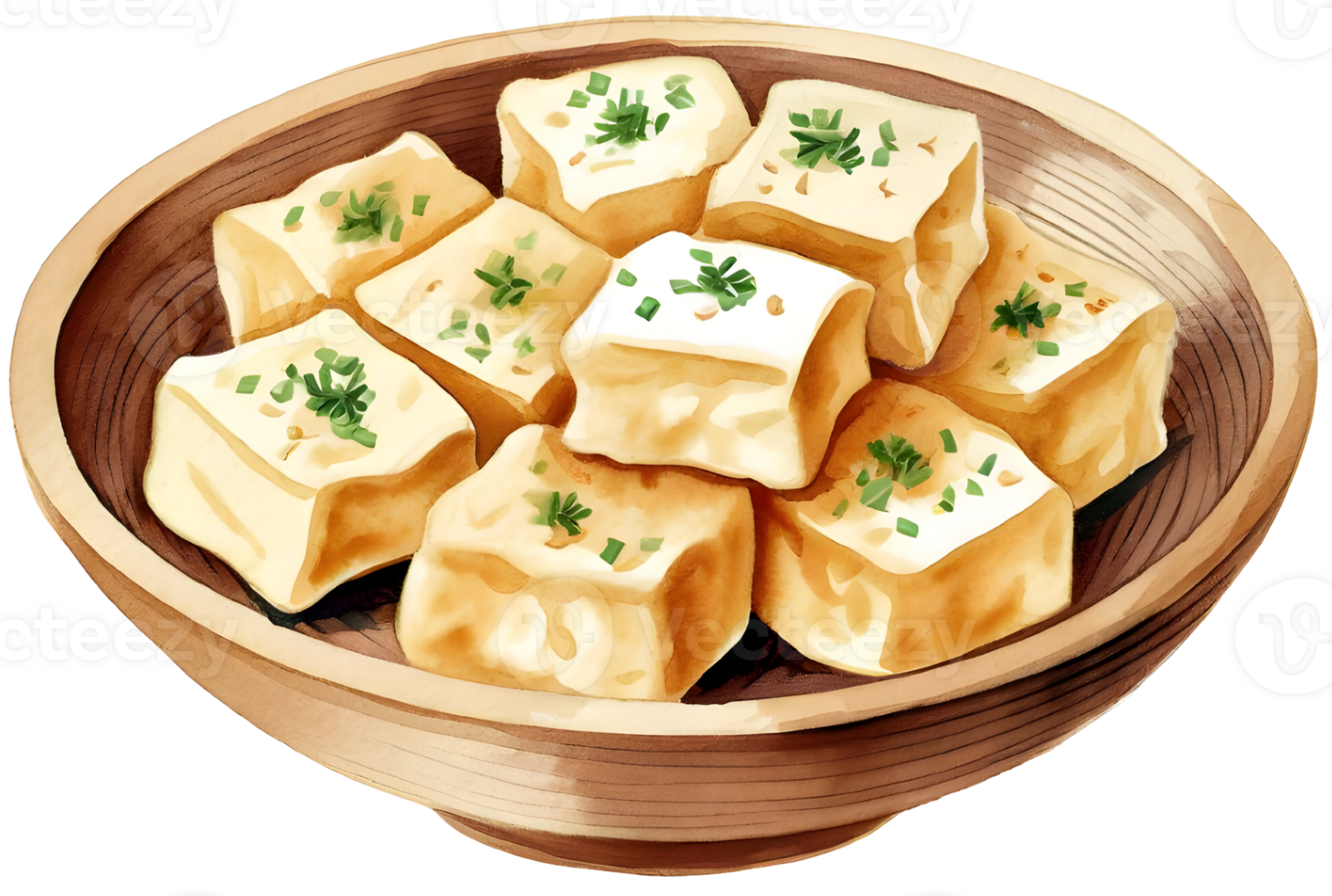 Tufu, Japanese food illustration. png
