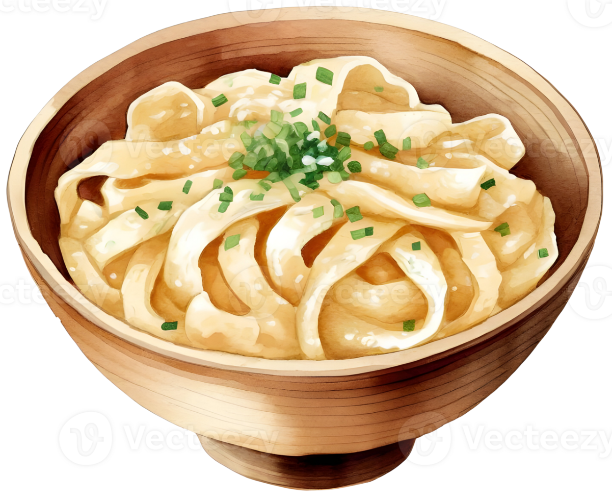 Udon, Japanese food illustration png