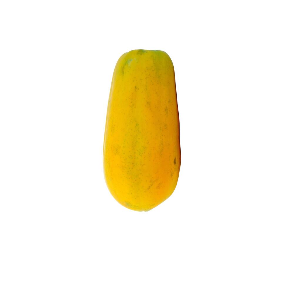 papaya white background photo