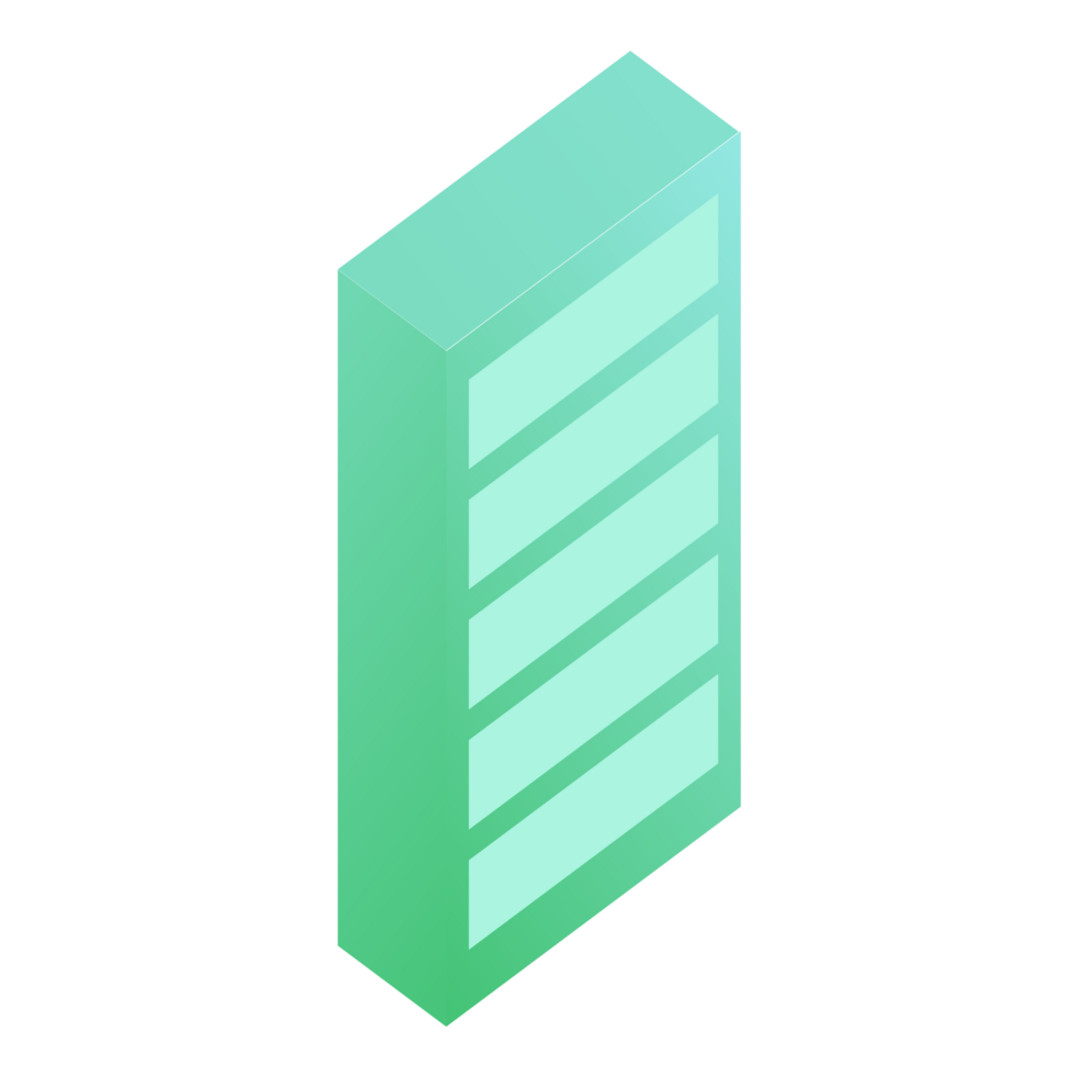 Green modern building png