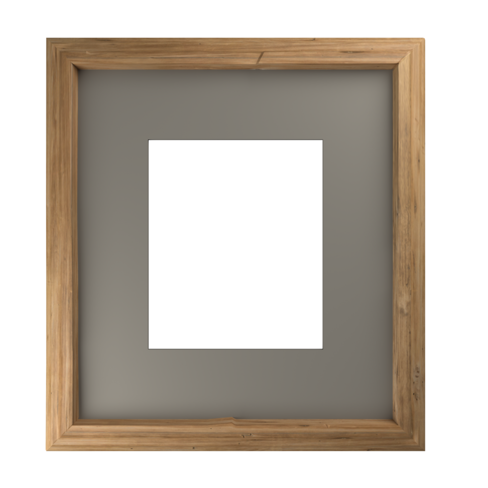 Wooden Photo Frame front view png