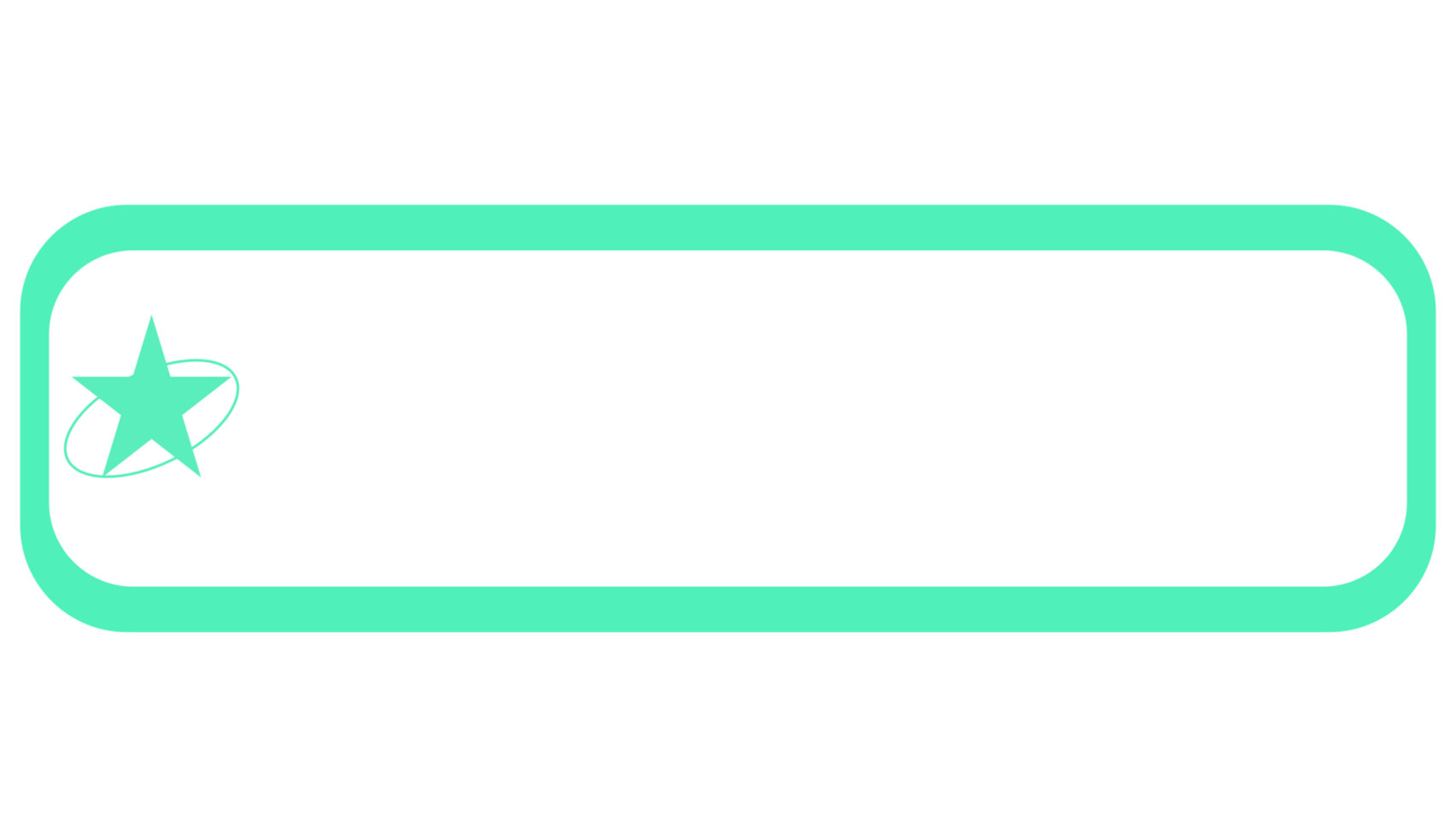 Minimalist Label in green pastel color with star png