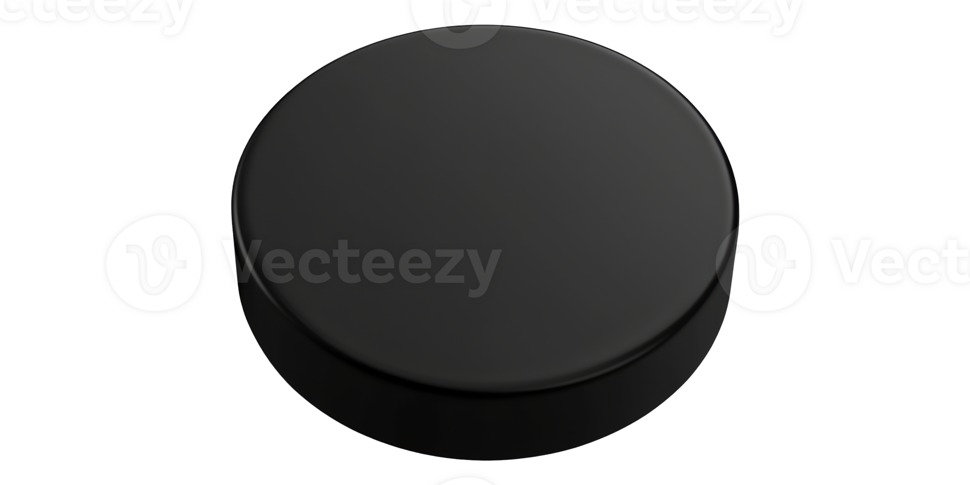 Black Round Coaster With Smooth Finish Isolated on Transparent Background. png
