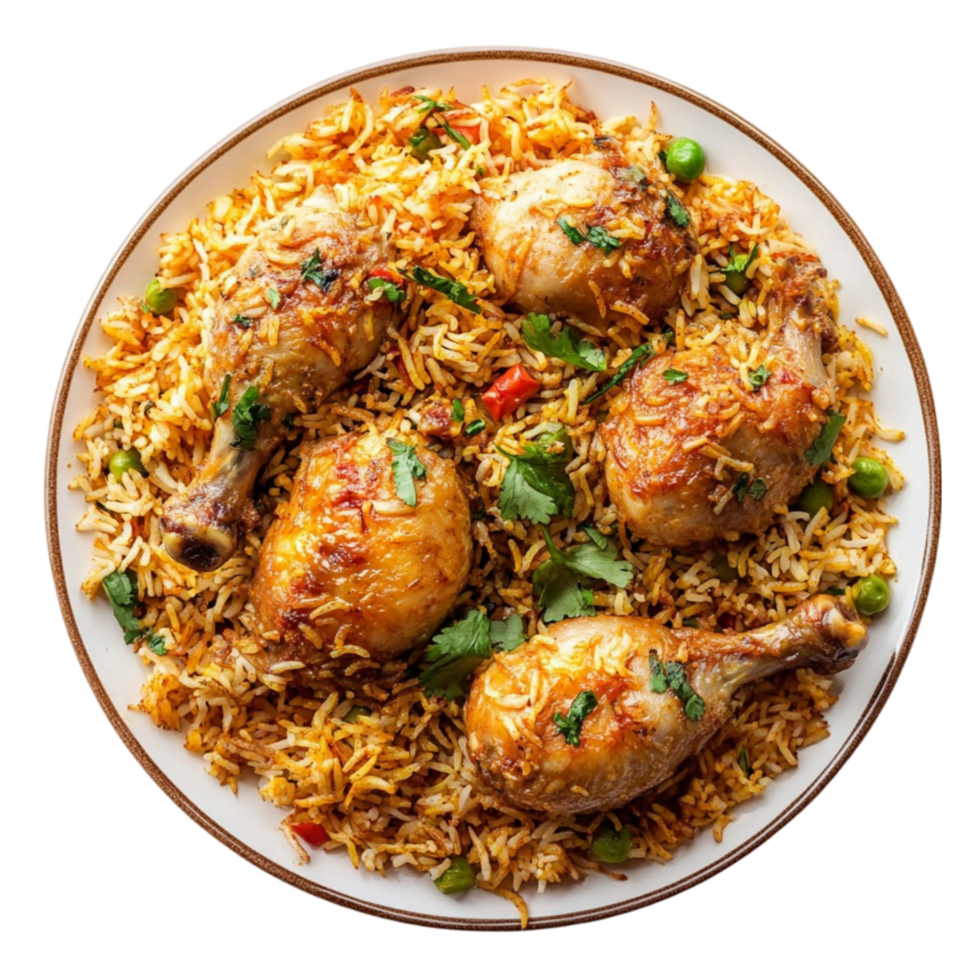 chicken biryani Transparent Background. png