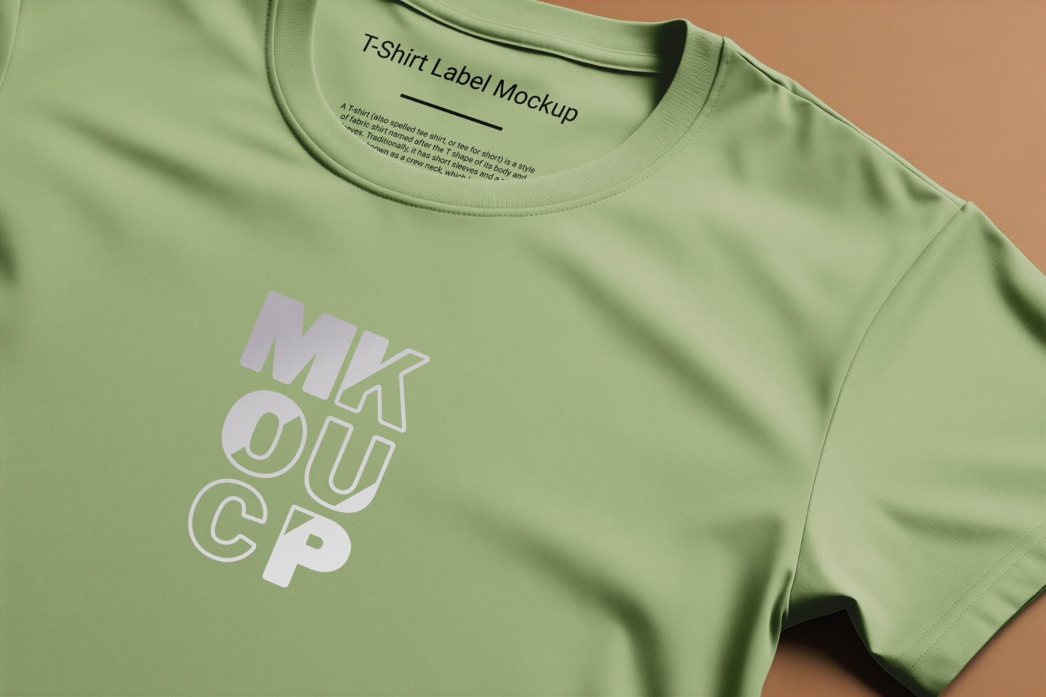 T-Shirt With Label Mockup psd
