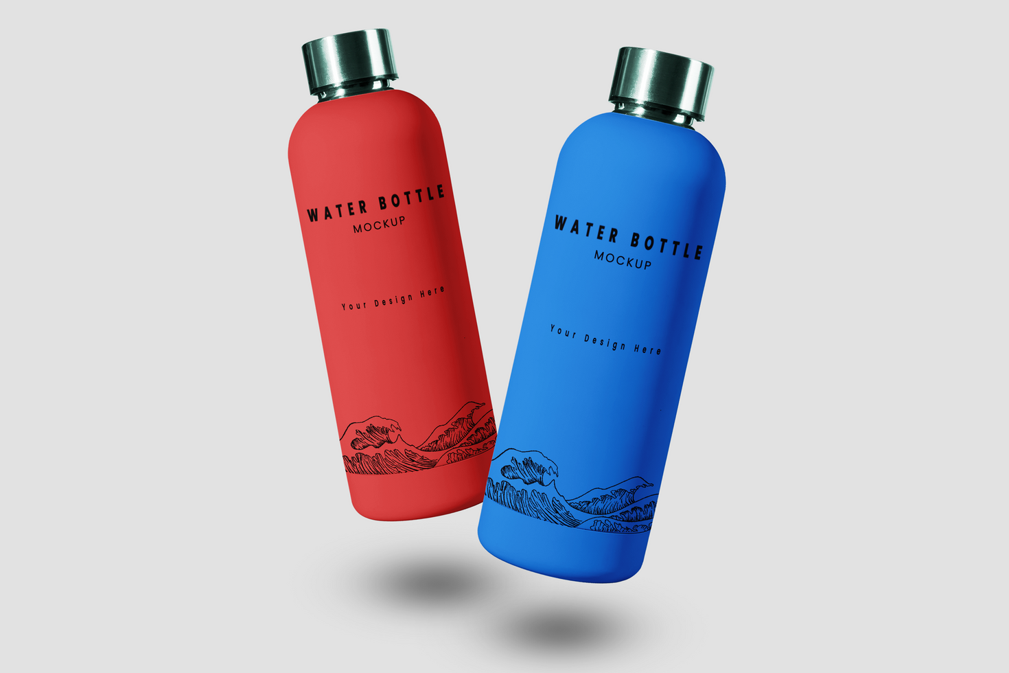 Water Bottle Mockup psd