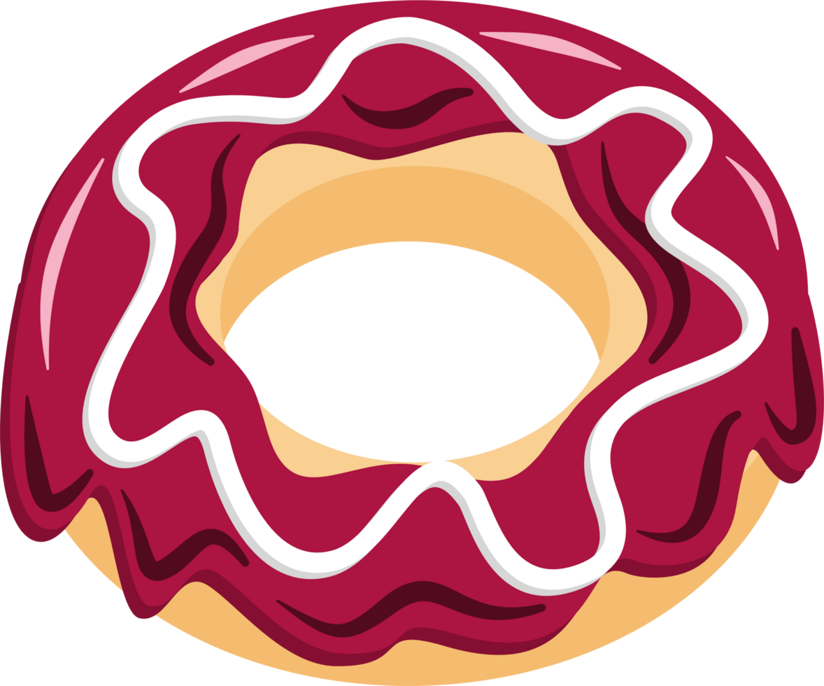 Red cherry donut png