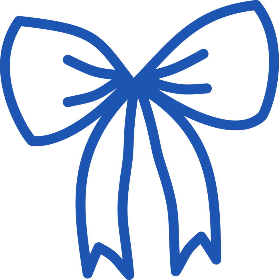 Ribbon shape doodle png