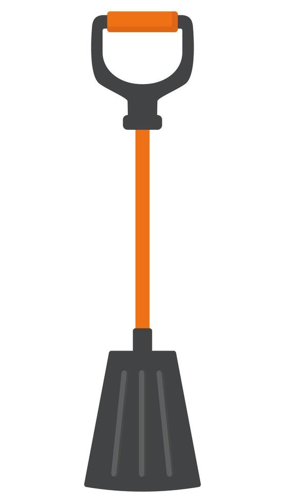 Shovel flat icon isolated on white background. vector
