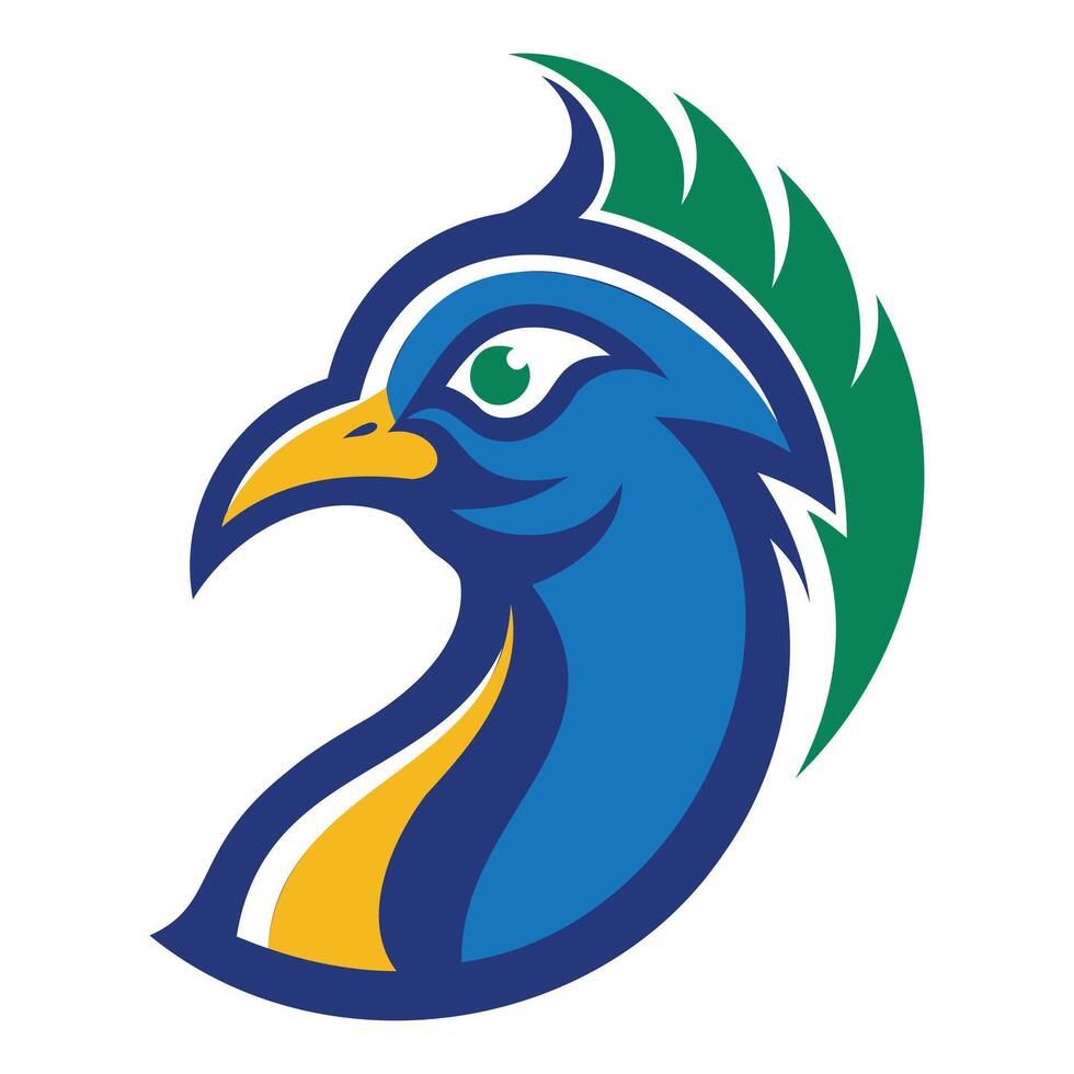 Elegant Peacock, Vibrant Illustration vector