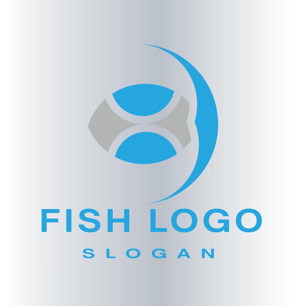 Fish logo design vector