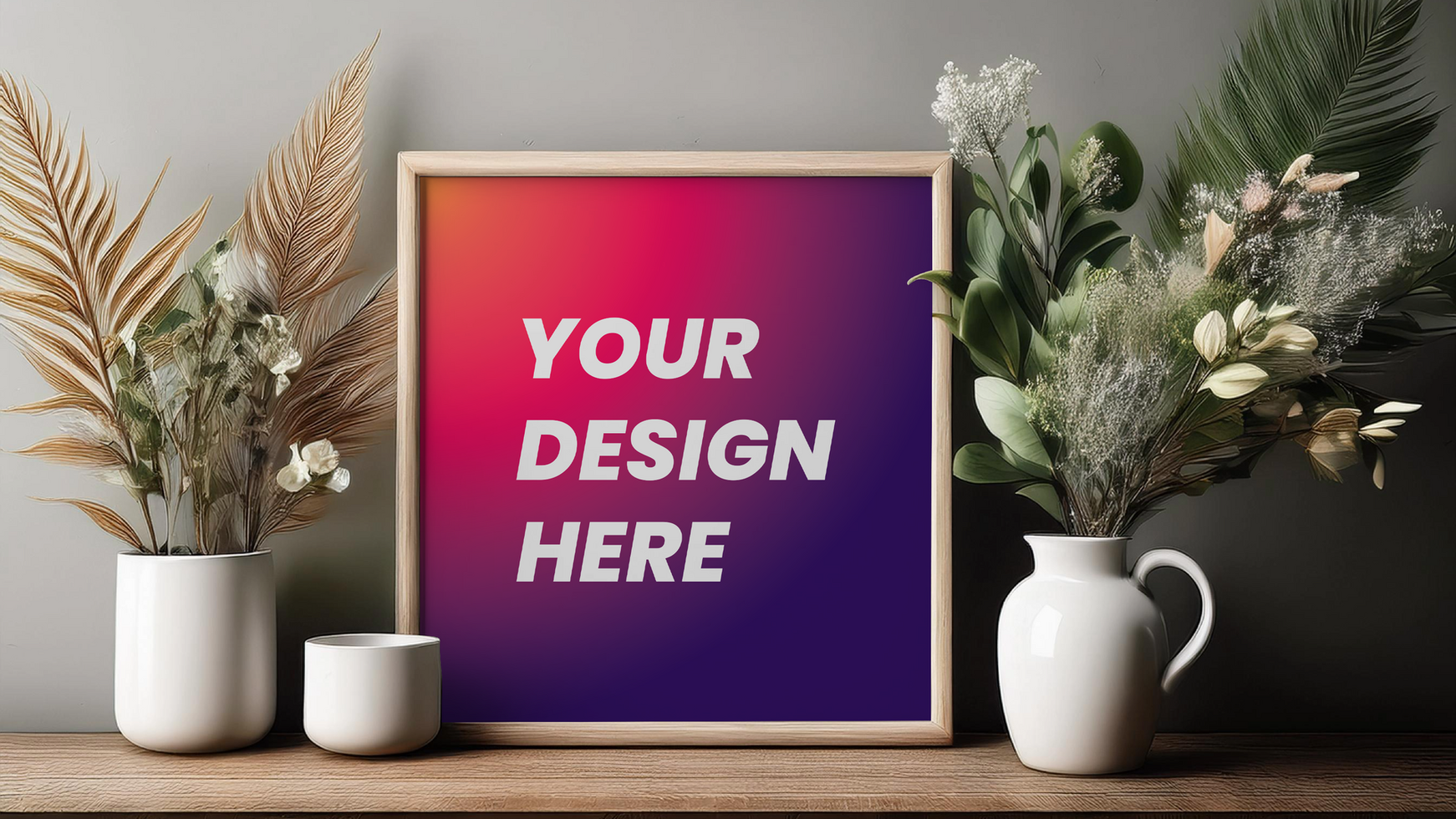 Display Your Art with Elegance Photo Frame Mockup psd