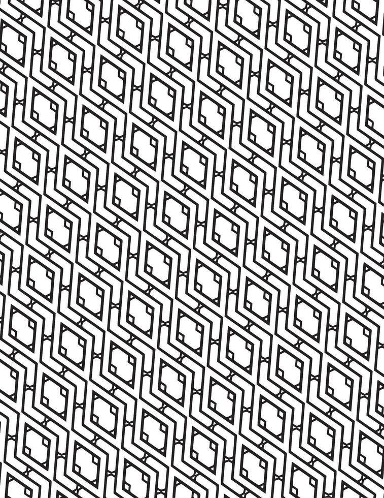 Romb Geometric Pattern Black And White vector