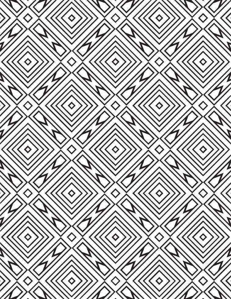 Square Illusion Geometric Pattern Black And White vector