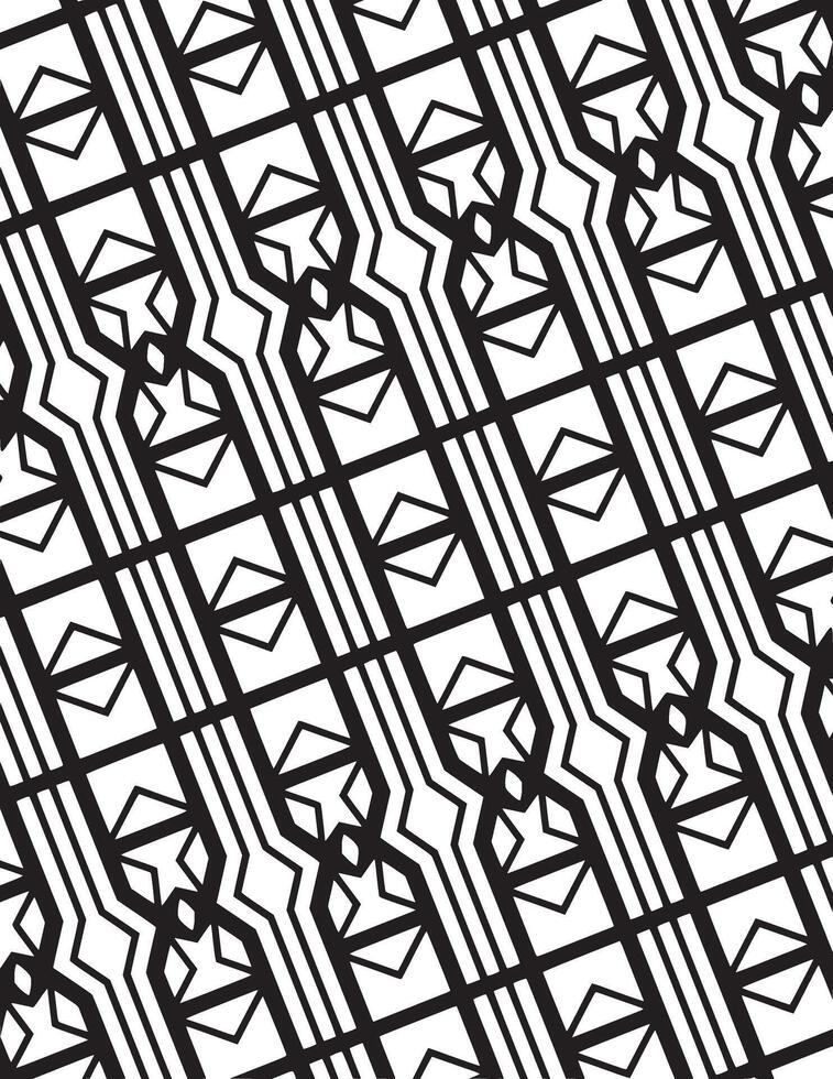 Geometric Pattern Black And White vector