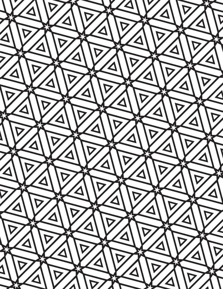 Radiant Line Coloring Artwork Geometric Pattern Black And White vector