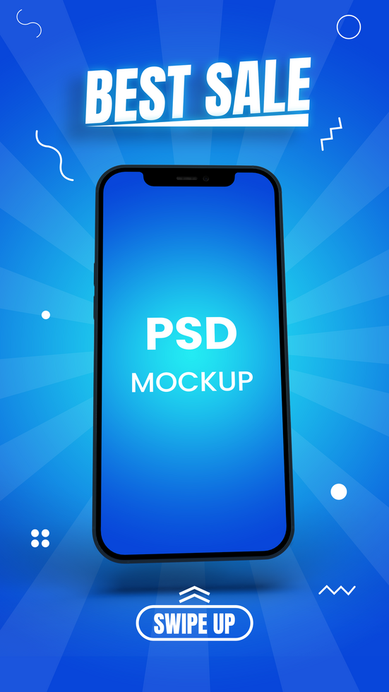 phone sale banner design. vertical discount design. psd